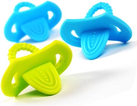 BabyOno BabyOno Sada elastických kousátek - dudlík - obrázek 2