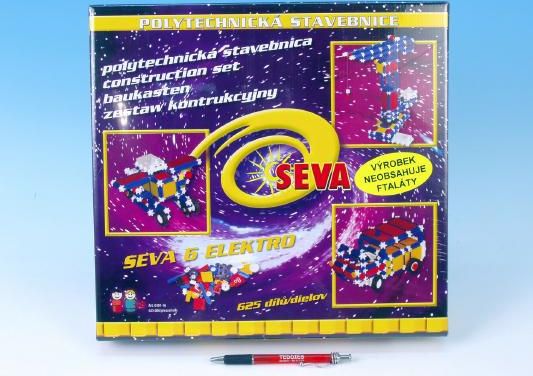 Stavebnice Seva 6 Elektro plast 673ks v karbici 35x33x8cm - obrázek 2