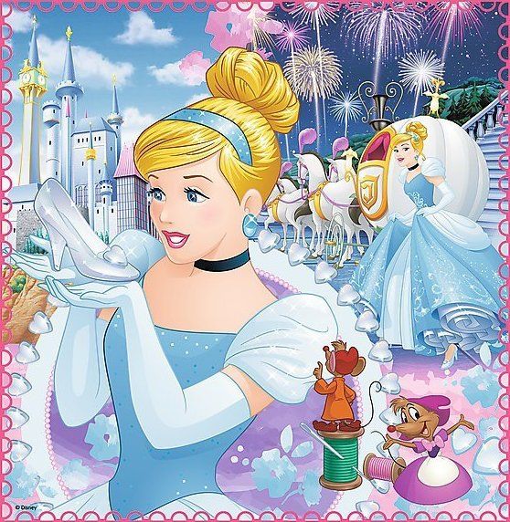 TREFL Puzzle Disney princezny: Kouzelný svět 3v1 (20,36,50 dílků) - obrázek 2