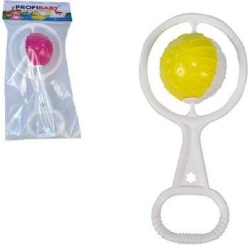Profibaby Chrastítko koule retro plast průměr 5cm asst v sáčku 0m+ - obrázek 1