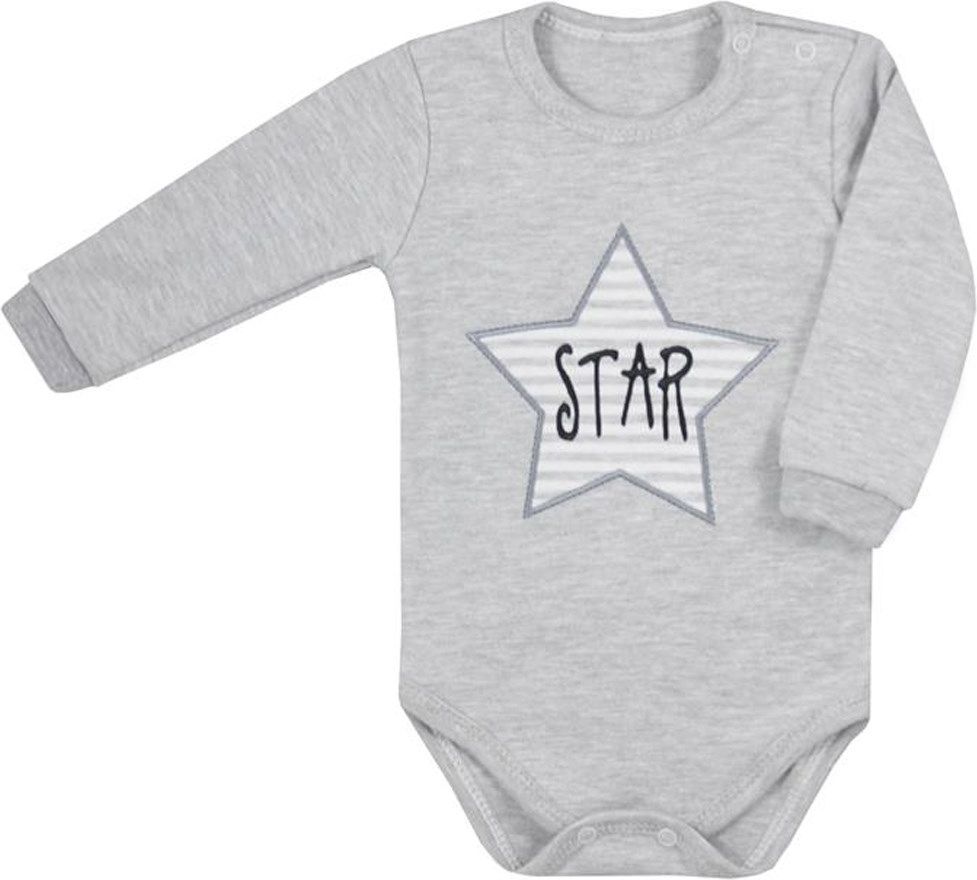 Kojenecké body s dlouhým rukávem Koala Star s pruhy 80 (9-12m) - obrázek 2