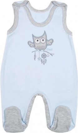 Kojenecké dupačky New Baby Owl modré, Modrá, 86 (12-18m) - obrázek 1
