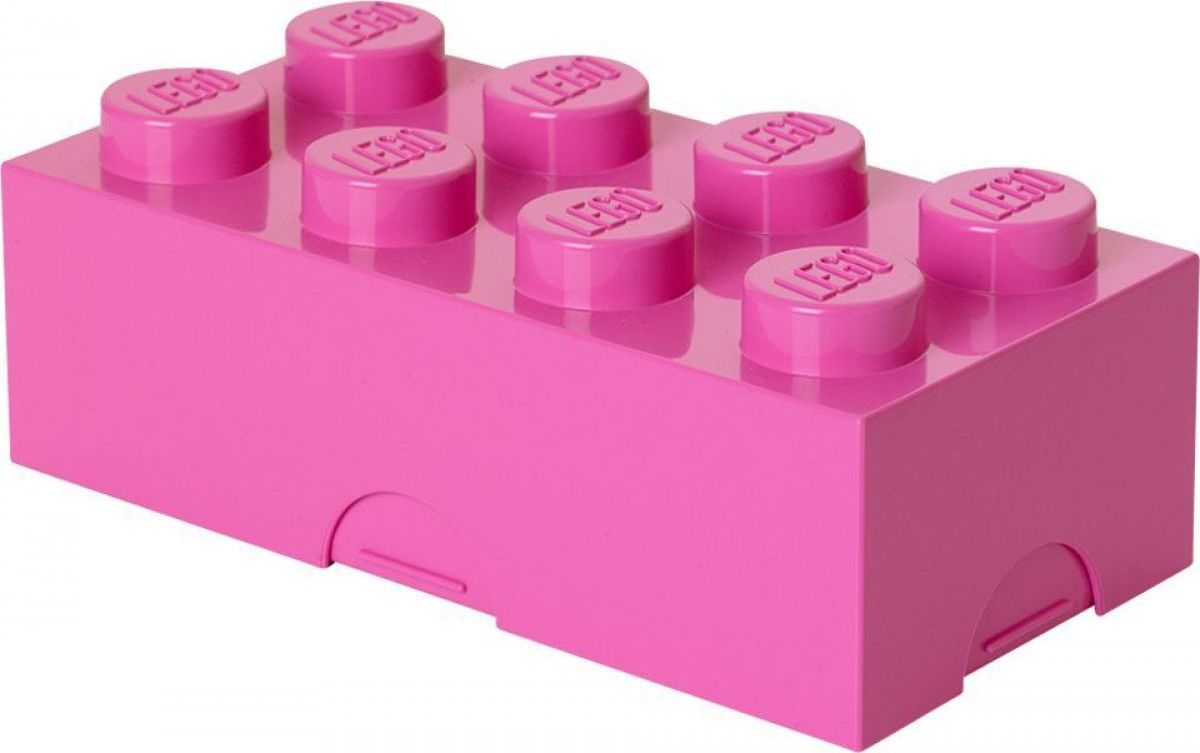 LEGO Box na svačinu 10 x 20 x 7,5 cm Růžová - obrázek 1
