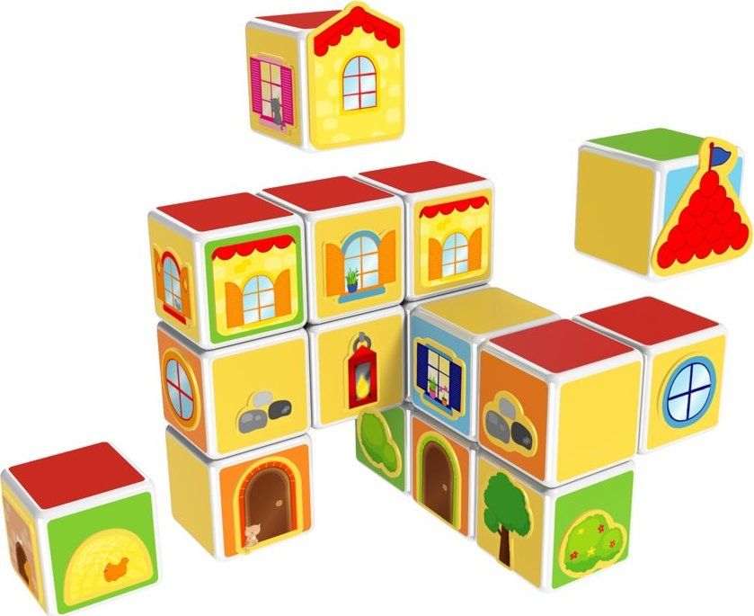 Magnetické kostky GEOMAG Magicube Domy a hrady - obrázek 4