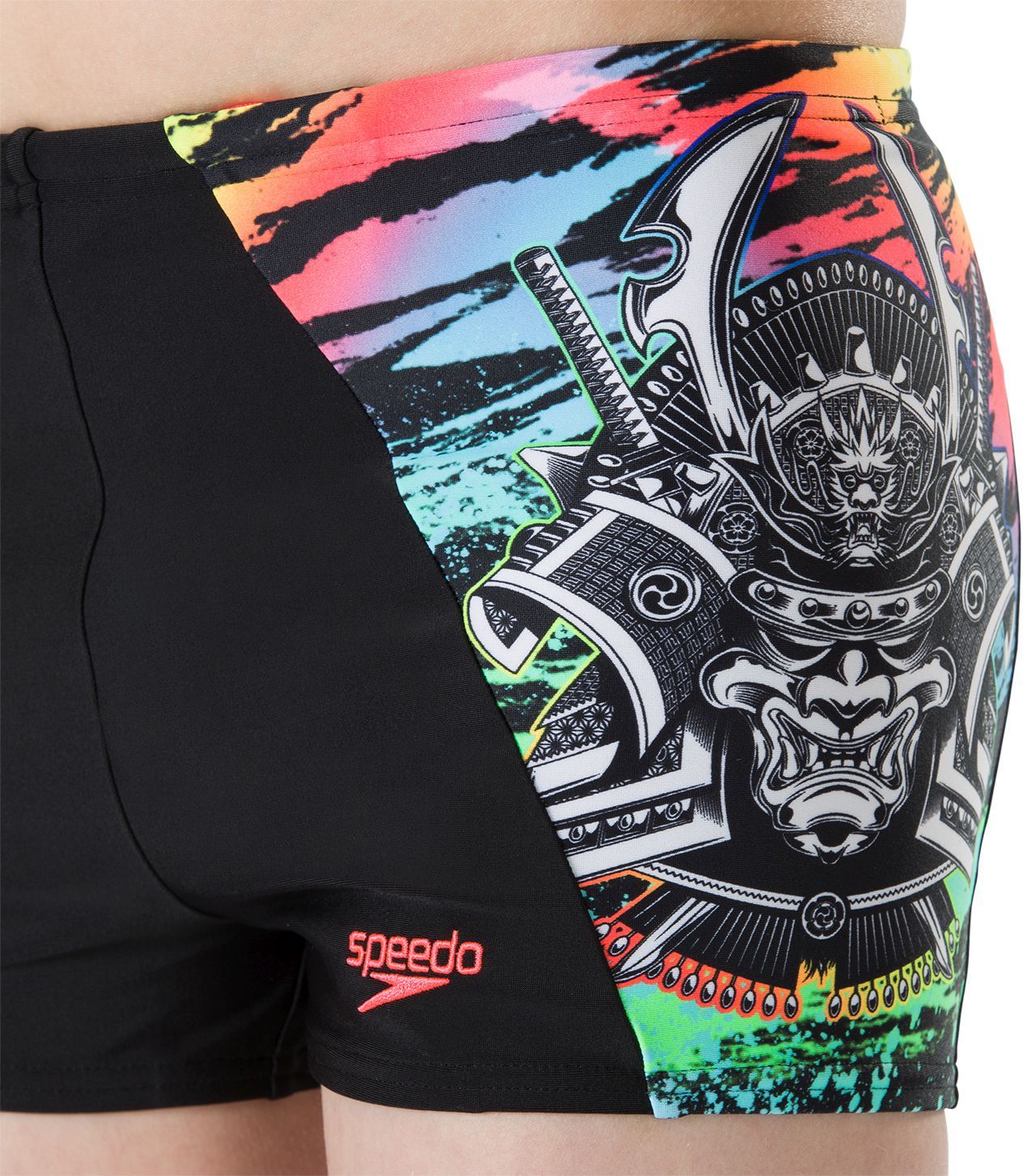Speedo NeonSamurai Digital Aquashort - black/green 104 - obrázek 1