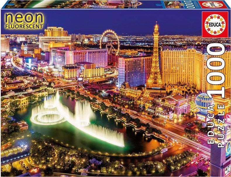 EDUCA Svítící puzzle Las Vegas 1000 dílků - obrázek 2