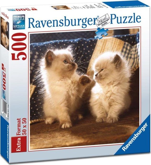 RAVENSBURGER Čtvercové puzzle Perská koťata 500 dílků - obrázek 2