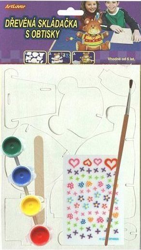 ARTLOVER 3D puzzle Stojánek na tužky Medvídek s barvičkami - obrázek 2