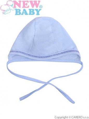 Kojenecká čepička New Baby modrá, Modrá, 56 (0-3m) - obrázek 1