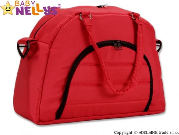 Taška na kočárek Baby Nellys ® ADELA LUX - červená - obrázek 1