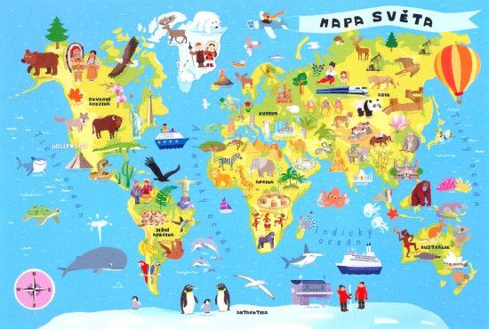 Trefl Mapa světa 100 dílků - obrázek 1