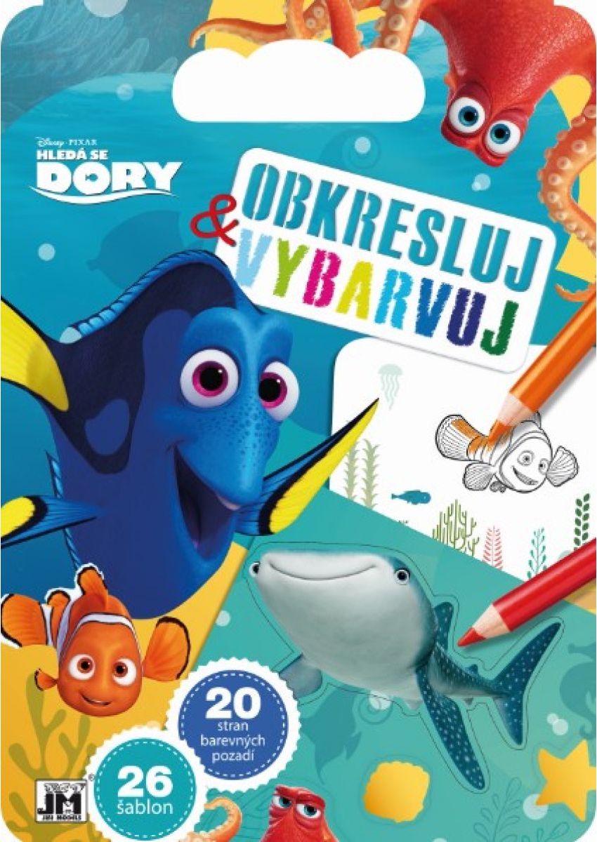 Jiří Models Hledá se Dory Obkresluj a vybarvuj - obrázek 1