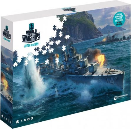 Puzzle World of Warships: Lodě Pan-Asian Destroyer 1000 dílků - obrázek 1