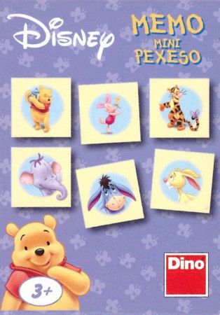 Dětská hra Medvídek Pú - Mini pexeso, DINO - obrázek 1