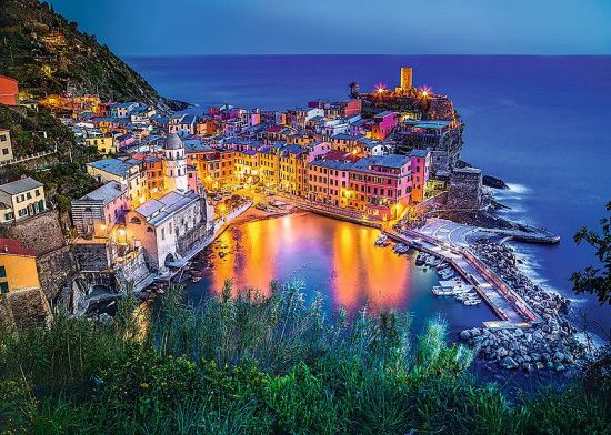 TREFL Puzzle Vernazza za soumraku, Itálie 2000 dílků - obrázek 1