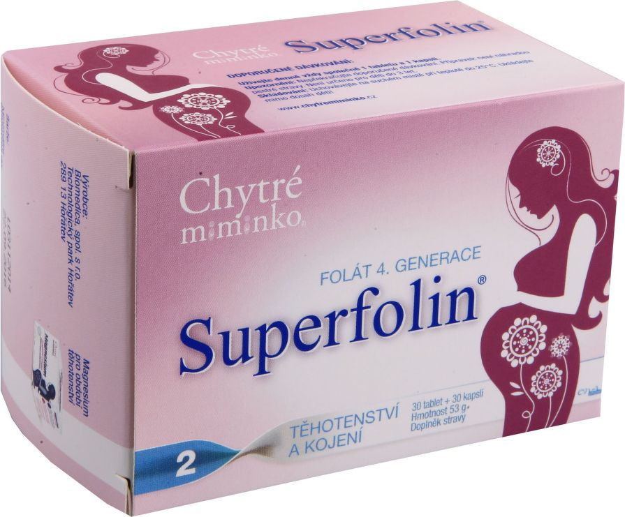 Chytré miminko superfolin 2 MAMA tbl.30+cps.30 - obrázek 1