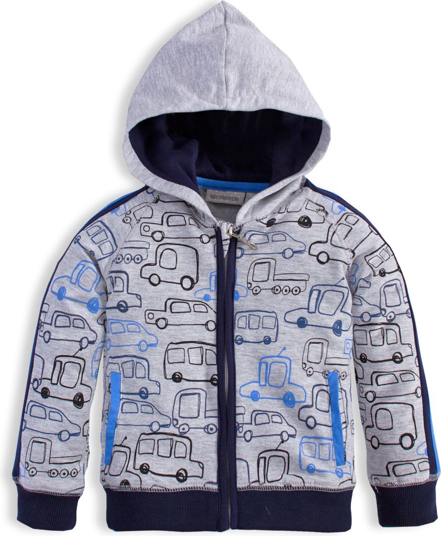 Chlapecká mikina Mix´nMATCH CARS šedá Velikost: 92 - obrázek 1