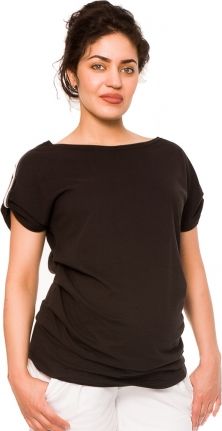 Be MaaMaa Těhotenské triko Lia - černé - obrázek 1