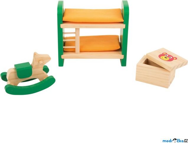 Nábytek pro panenky - Dětský pokoj dřevěný (Legler) - obrázek 1