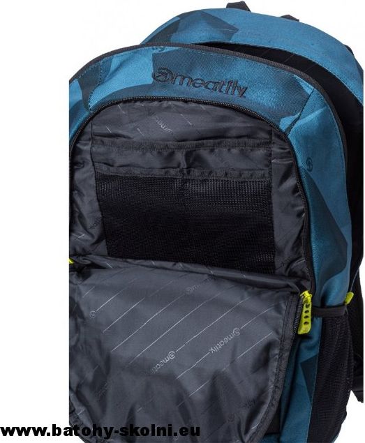 Studentský batoh Meatfly Basejumper 5 A Shade Mono Steel Black - Doprava Zdarma - obrázek 4