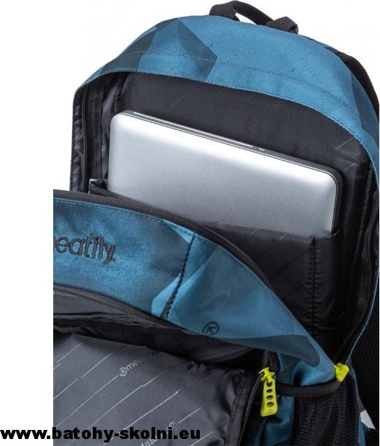 Studentský batoh Meatfly Basejumper 5 A Shade Mono Steel Black - Doprava Zdarma - obrázek 5