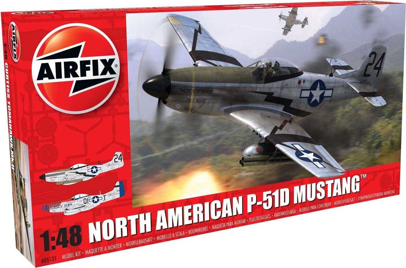 AIRFIX Classic Kit letadlo A05131 - North American P51-D Mustang (1:48) - nová forma - obrázek 1