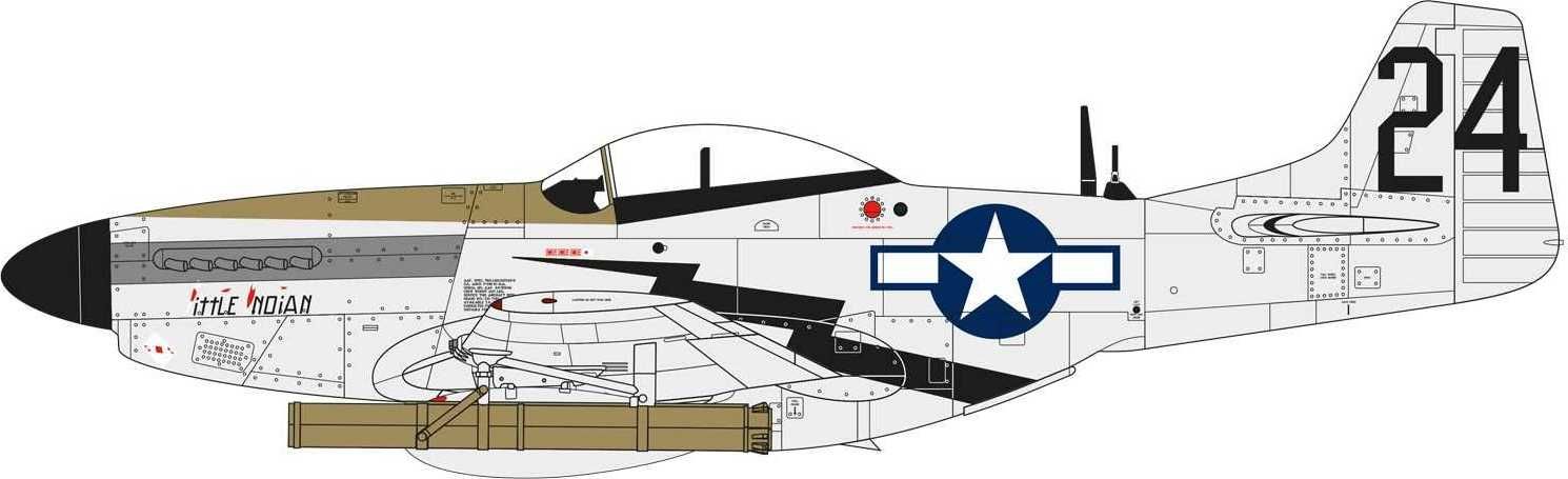 AIRFIX Classic Kit letadlo A05131 - North American P51-D Mustang (1:48) - nová forma - obrázek 2