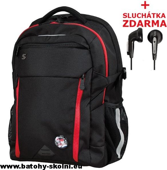 Studentský batoh Stil Original Black & Red - Doprava Zdarma - obrázek 1