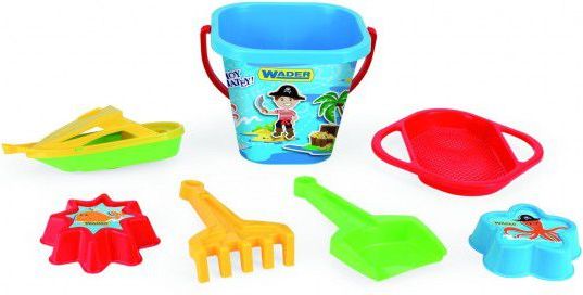 Wader Sada na písek 7ks plast 18x29cm v síťce - obrázek 2