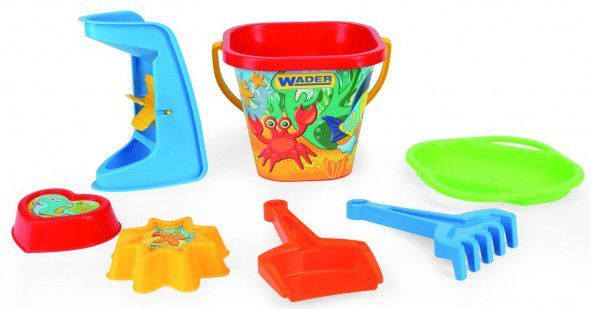 Wader Sada na písek 7ks plast 18x29cm v síťce - obrázek 3