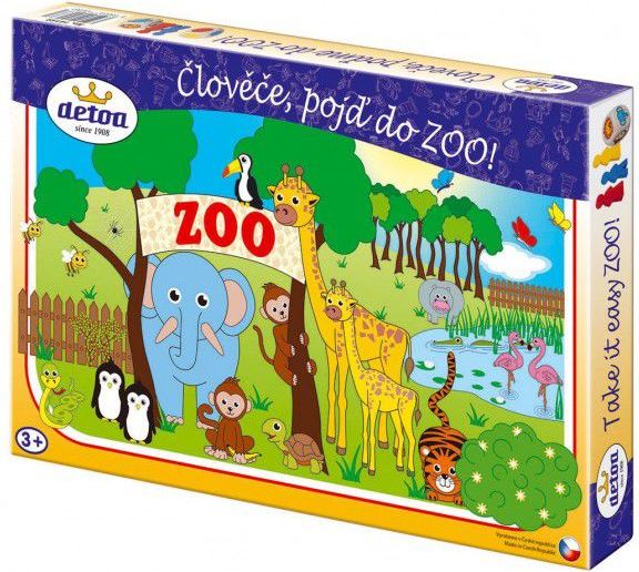 Člověče, pojď do ZOO! společenská hra v krabici 33,5x23x3,5cm - obrázek 3