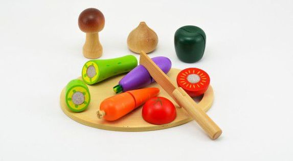 Teddies Zelenina krájecí s prkénkem dřevo 16ks - obrázek 4