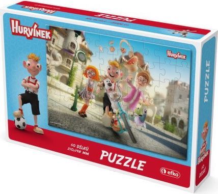 EFKO Puzzle Hurvínek a kouzelné muzeum: Zběsilá jízda 60 dílků - obrázek 1