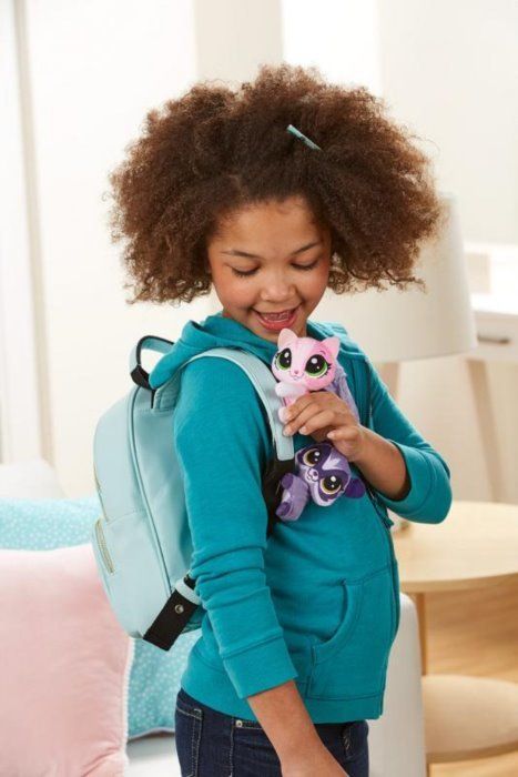 Hasbro Littlest Pet Shop LPS Plyšová kočička Jade Catkin s klipem - obrázek 4