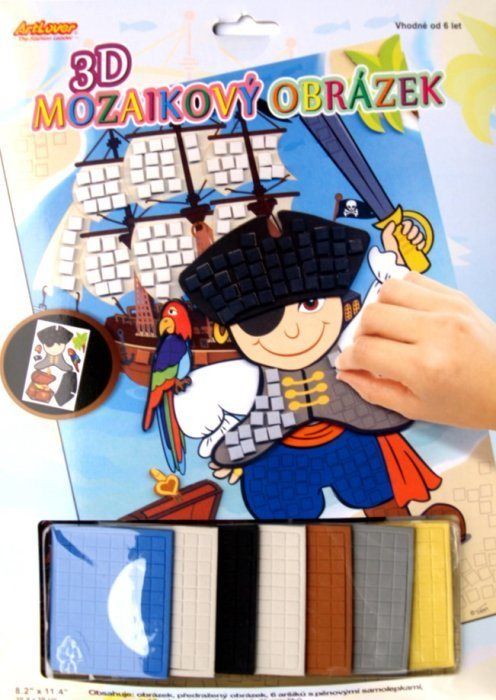 ARTLOVER 3D Mozaikový obrázek - Pirát - obrázek 1