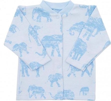 Kojenecký kabátek Baby Service Sloni modrý, Modrá, 74 (6-9m) - obrázek 1