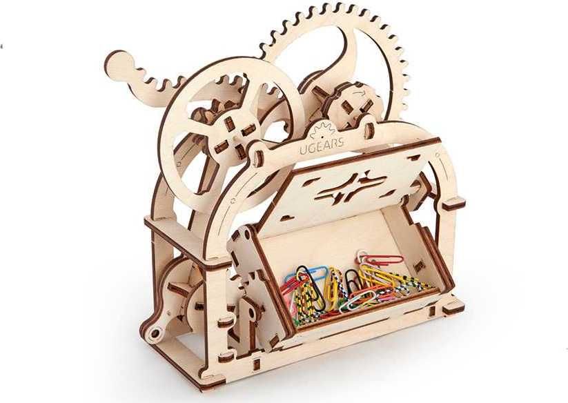 Ugears 3D dřevěné mechanické puzzle Box na vizitky - obrázek 4