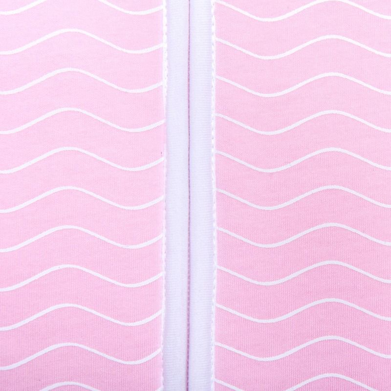 Natulino dětský spací pytel pro miminko, NATURAL PINK WHITE WAVES / WHITE, 2vrstvý, L (12 - 18 měsíců) - obrázek 3