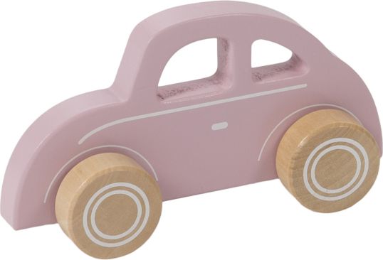 Little Dutch Dřevěné autíčko brouk pink - obrázek 1