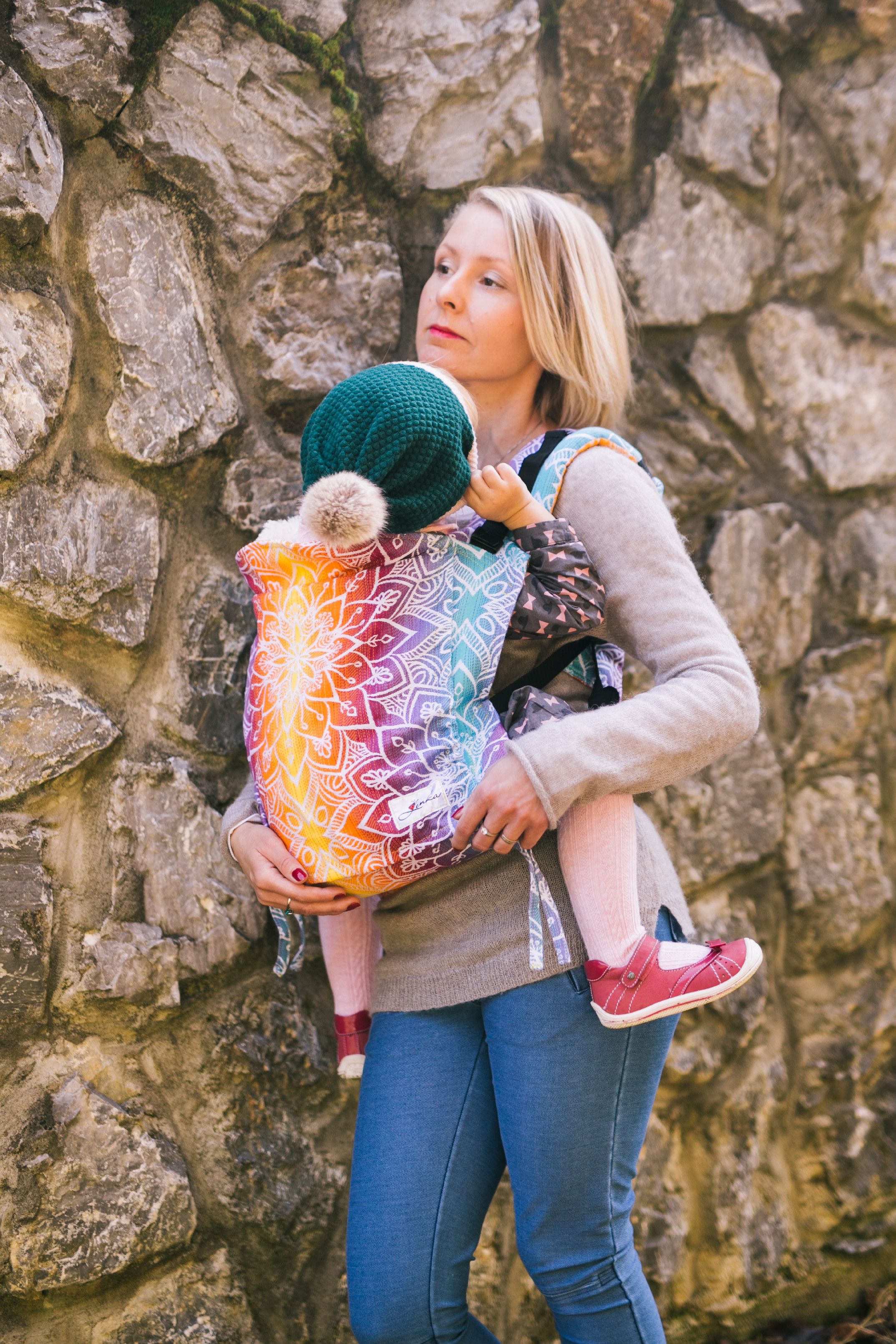 Be Lenka Nosítko Lenka Toddler Mandala - Day Ramenní popruhy: Klasické bez možnosti kríženia - obrázek 3