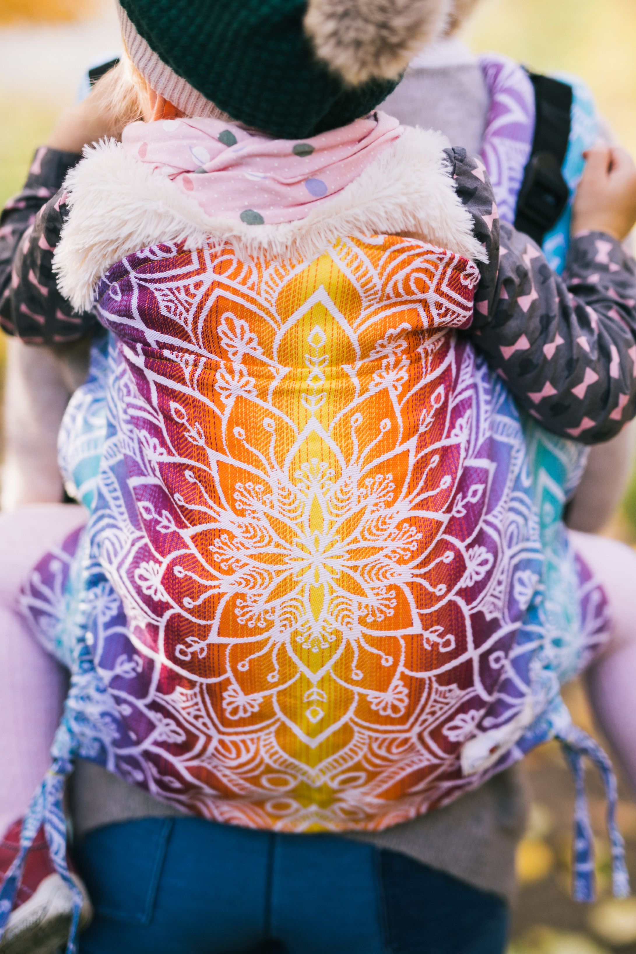 Be Lenka Nosítko Lenka Toddler Mandala - Day Ramenní popruhy: Klasické bez možnosti kríženia - obrázek 5
