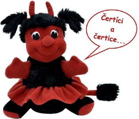 Teddies Čertice Berta 49580 plyš 23cm česky mluvící na baterie - obrázek 1