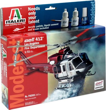 ITALERI Model Set vrtulník 70391 - BELL 412 LAFD (1:72) - obrázek 1