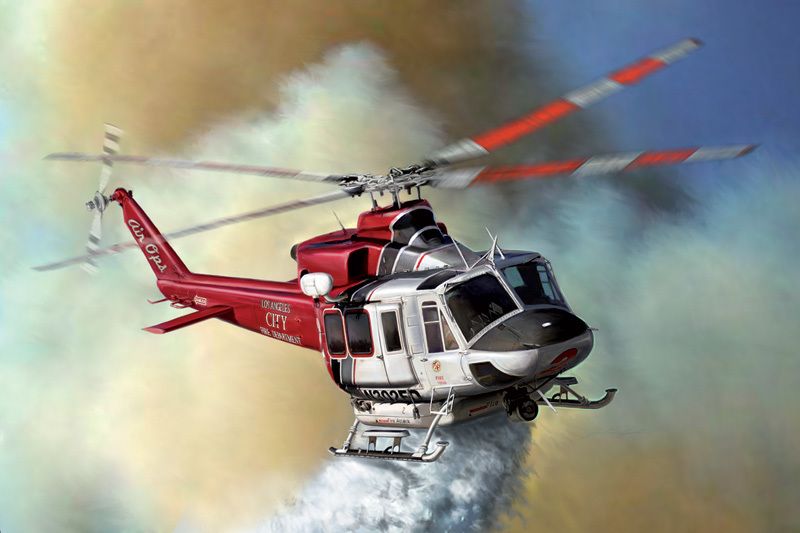 ITALERI Model Set vrtulník 70391 - BELL 412 LAFD (1:72) - obrázek 5