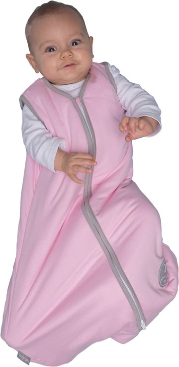 Natulino dětský spací pytel pro miminko, NATURAL PINK /WARM GREY, 2vrstvý, N (0 - 3 měsíce) - obrázek 2
