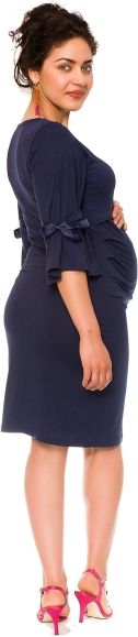 Be MaaMaa Be MaaMaa Elegantní těhotenské a kojící šaty Barbara - granát, vel. L - obrázek 5
