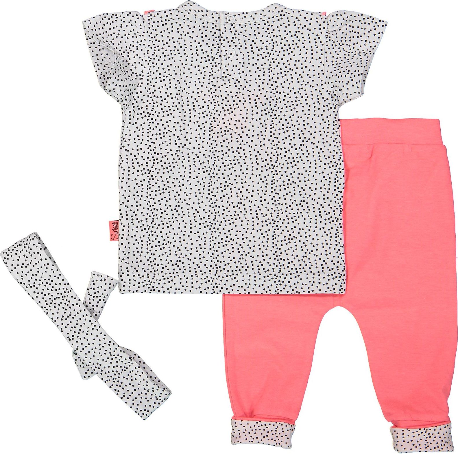 DIRKJE Set 2-dílný+čelenka A-SO BRIGHT SUPER SWEET vel. 56 White - obrázek 2