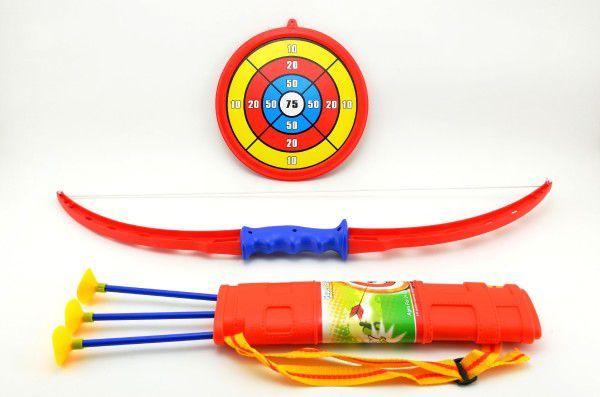Bambilon Luk 71cm +3 šípy v pouzdře + terč plast v krabici - obrázek 2