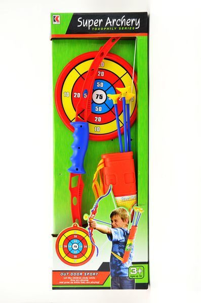Bambilon Luk 71cm +3 šípy v pouzdře + terč plast v krabici - obrázek 3
