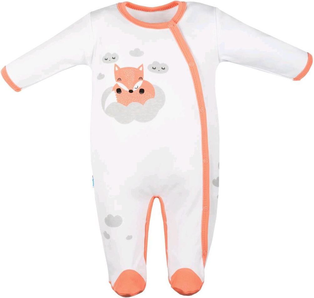 Kojenecký bavlněný overal New Baby Liška lososová 68 (4-6m) - obrázek 1